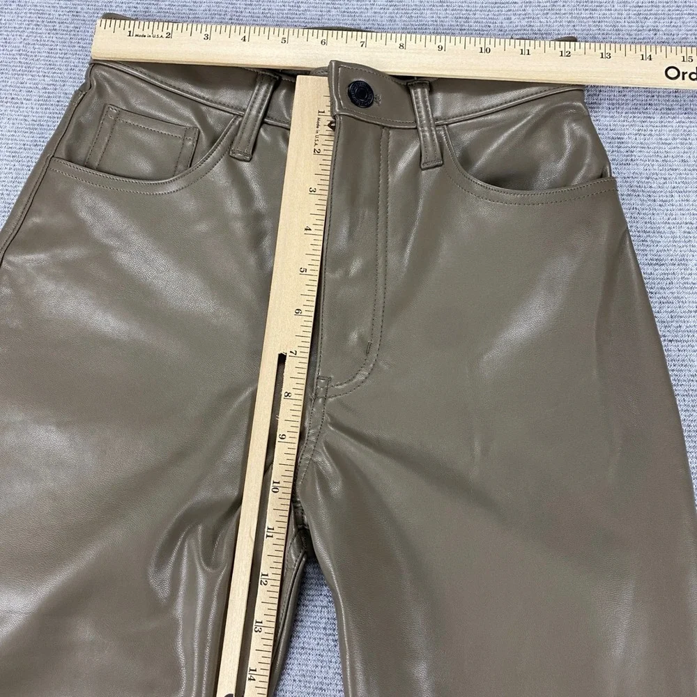 Abercrombie &‎ Fitch Curve Love 90s Straight Ultra High Rise Vegan Pants 25